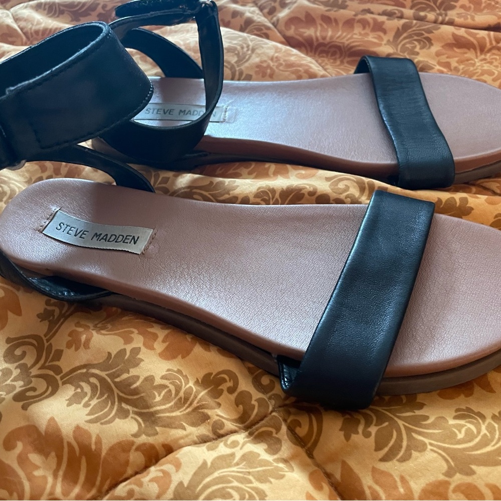 Steve Madden Black Sandals for Women